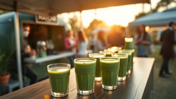 Organiseer een fantastisch evenement met een trendy matcha bar